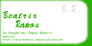 beatrix rapos business card